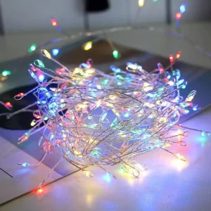 Christmas Decorations New Year Garland USB Operated Copper Wire String Waterproof IP44 50-200 LED Firecracker Fairy Light