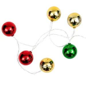 Christmas Decorations Plastic Bright Colored Christmas Ball-shaped LED String Light