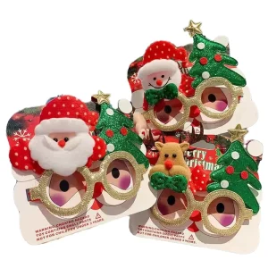 Christmas Decorations Plastic Christmas Decoration Glasses Adult Children Christmas Gift Holiday Supplies Party Creative Factory