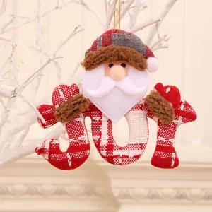 Christmas Decorations Tree Hanging Gift Santa Elk Snowman Decorations