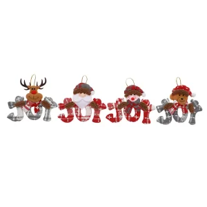 Christmas Decorations Tree Hanging Gift Santa Elk Snowman Decorations