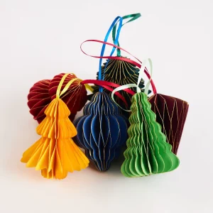 Christmas Decorations Variety of Honeycomb Decorations Can Be Hung Interior Decoration