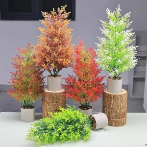 Christmas Decorative Small Potted Plants for Home Living Rooms and Creative Small Ornaments