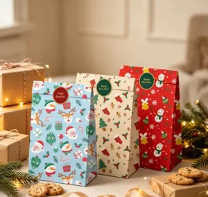 Christmas Easter and Halloween Decorations Christmas Gift Bag Suitable for Children’s Holiday Candy Bags and Gift Bags