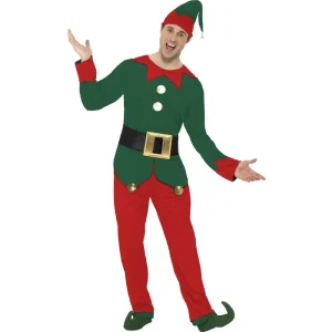 Christmas Elf Costume Green Red Skirts Polyester for Festival Party School Performance Carnival Winter Celebration