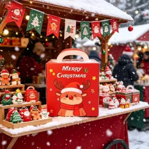 Christmas Eve Handheld Apple Box Creative Paper Candy Fruit Gift Packaging Box