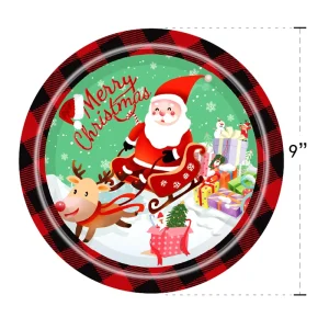 Christmas Family Gathering Atmosphere Decoration Party Meal Disposable Tableware