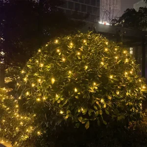 Christmas Garden Lawn Yard Bushes Outdoor Waterproof LED Net Lights Solar Twinkle Fairy Tree Mesh Lights