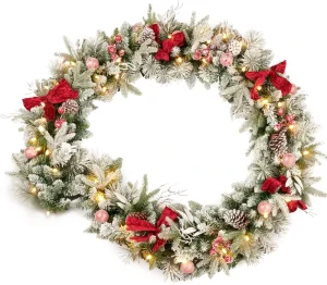 Christmas Garland Green Christmas Rattan Xmas Decoration Supplies New Year Christmas Decoration