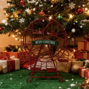 Christmas Gift Metal Handicraft Vertical Storage Table Ornament Seasonal Living Room Home Creative Indoor and Outdoor