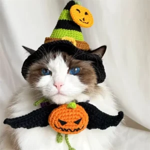 Christmas & Halloween Crochet Pet Hat Festive Costume for Dogs & Cats