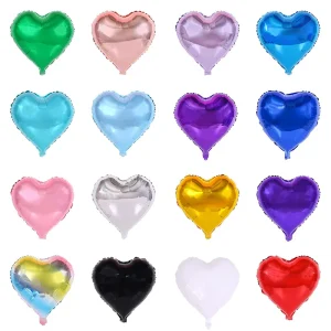 Christmas Happy Birthday Baby Shower Valentine’s Day Party Supplies Decoration Heart Foil Balloon 18inch