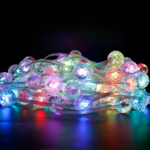 Christmas Holiday LED Light Decorations Pixel LED RGB WS2811 String Lights DIY Cuttable Programmable Full Color Holiday Lighting