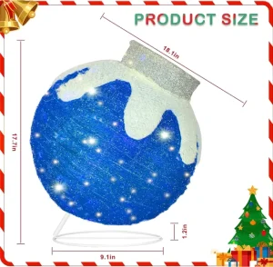 Christmas Holiday Outdoor Twinkle Lights 8 Light Modes Blue Ball Lights LED Easy Installation for Yard Home
