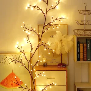 Christmas Holiday Party Outdoor Indoor Decorative Fairy LED Rattan String Lights for Party Decoration