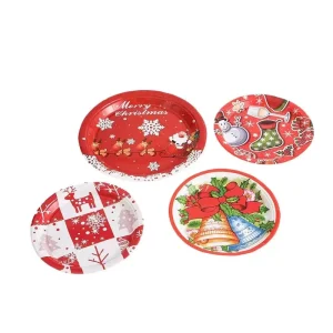 Christmas Holiday Supplies Disposable Tableware Plate