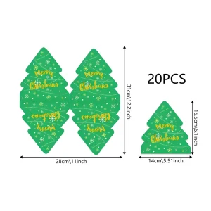 Christmas Holly Tableware Set Disposable Paper Plates Cups Napkins Xmas Party Decorations Holiday Dinner Arrangement Supplies