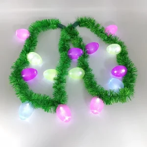 Christmas LED 7 Colors PS Light Luminous Necklaces Festival Party Holiday Event Decoration
