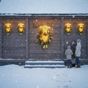 Christmas LED Deer Head Light DC24V IP44 Waterproof String Lights Outdoor String Lights Holiday Decor LED Deer Head
