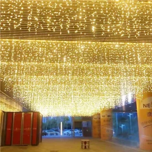 Christmas LED Fairy Curtain String Lights with RGB Changeable LED IP44 Waterproof for Indoor/Outdoor Use