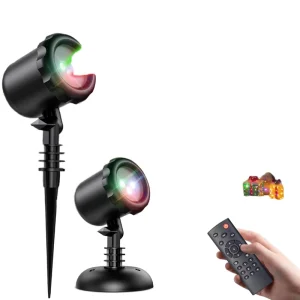 Christmas LED Projector Lights Waterproof IP65 Remote Speed Control Timer Multiple Modes Garden Lights