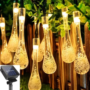 Christmas LED Solar String Lights 5M 6.5M 8M 9.5M Warm White RGB Outdoor Party Garden Plastic Indoor