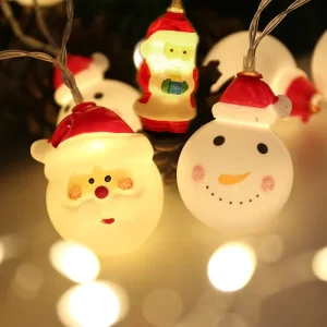 Christmas LED String Lights Indoor Outdoor 3m IP44 Rechargeable Wireless Control for Party Decorations Ornaments
