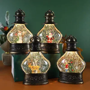 Christmas Lantern Light Merry Christmas Decorations for Home Christmas Tree Ornaments Xmas Gifts2023 New Year