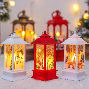 Christmas Lantern Light Merry Christmas Decorations for Home Navidad Christmas Tree Ornaments Xmas Gifts New Year