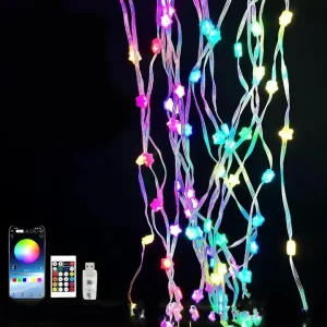 Christmas Led Strip Light RGB Smart Twinkle Leather Wire String Lights Music Sync DC 5V for Home Party Decoration