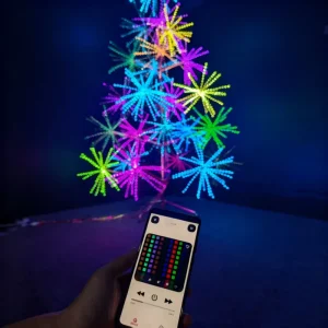 Christmas Lights Festival Lights Indoor Outdoor RGB LED Lights IP65 Rated Dimmable Fireworks Theme Garden Decorations