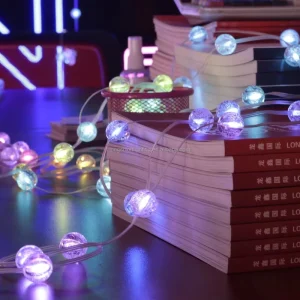 Christmas Lights Outdoor Waterproof Decorative Lights RGB+IC 5V USB Holiday LED Pineapple Ball Light