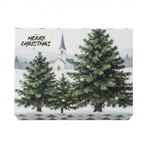 Christmas Magnetic Gift Boxes Luxury Festive Packaging with Christmas Tree Print for Holiday Presents Party Favors