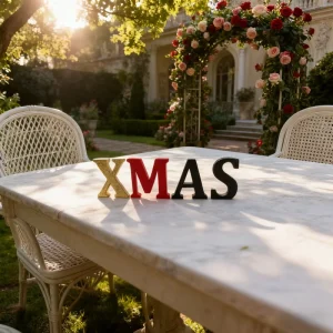 Christmas Metal Handicraft Art Deco Vertical Table Ornament Seasonal Decor for Living Room Home Indoor and Outdoor Use