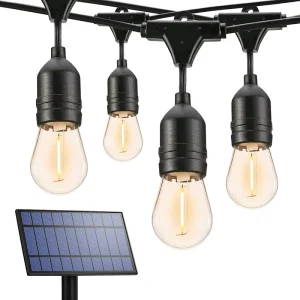 Christmas New Year Festival Solar String Light Bulb Festoon Lights S14 Garland Street Twinkle Commercial Lighting