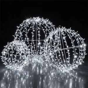 Christmas New Year Spring Festival Chinese Style Rattan Ball LED Flashing Lights 24V Customizable Length Outdoor Low Decoration