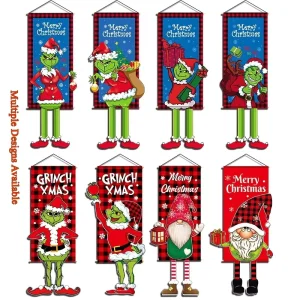Christmas Non Woven Hanging Banner