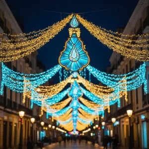 Christmas Outdoor Custom Waterproof LED Light Sculpture for Pedestrian Walkway Decoration