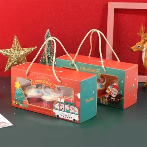 Christmas Packaging Box Advent Creative Cookie Gift Cosmetics Calendar Flip Bag for Boxes Ornaments