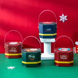 Christmas Paper Gift Box Bags Navidad Christmas Decorations Candy Paper Box for Home Natal