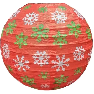 Christmas Paper Lantern Hanging Ornaments for Mall and Window Decorations