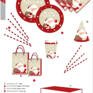 Christmas Party Decorations Christmas Party Disposable Tableware Set