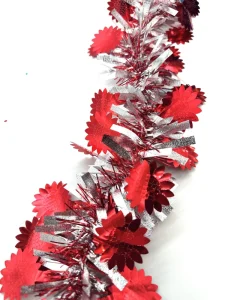 Christmas Party Decorations Colorful Multi Size Sun Flower Mixed Tinsel Garland Decorative Ribbons