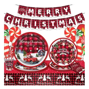 Christmas Party Supplies Dinner Set Tableware