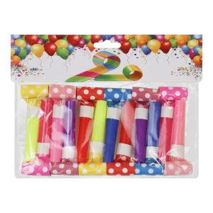 Christmas Party Supplies Horns Blow Outs Whistles Musical Blowouts Noisemakers for Birthday Baby Shower Party