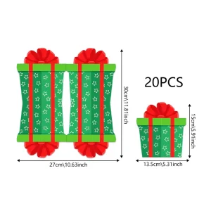 Christmas Party Tableware Set Disposable Holly Paper Plates Cups Napkins