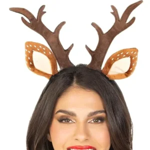 Christmas Reindeer Antler Headbands Cute Elk Deer Horn Ear Hair Hoops Festive Xmas Costume Dress up Props Accessories