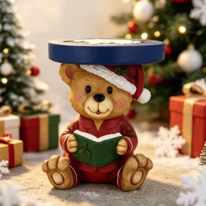 Christmas Resin Cartoon Stool Santa Snowman Elk Bear Decorative Stool Home Holiday Ornament