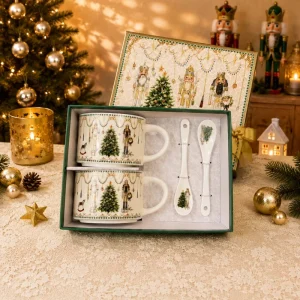 Christmas Resin+ABS+PC Nutcracker Scene Coffee Mug Holiday Table Decor Handicraft Factory