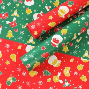 Christmas Santa Claus Wrapping Paper for Celebrating Holiday Gift Packaging